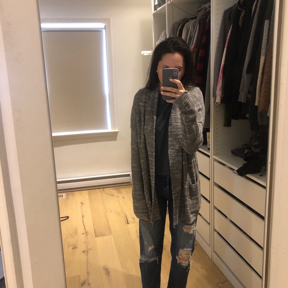 LINE knit cardigan with pockets size small